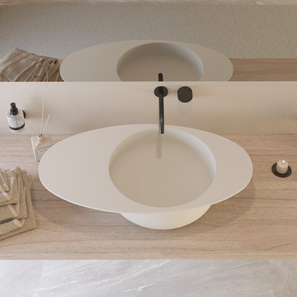 High-End Oval Wash Basin by Ideavit