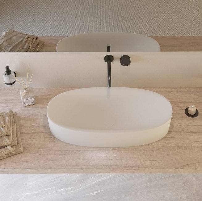 Premium Oval Bathroom Sink by Ideavit