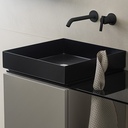 Black Square Freestanding Washstand by MOAB