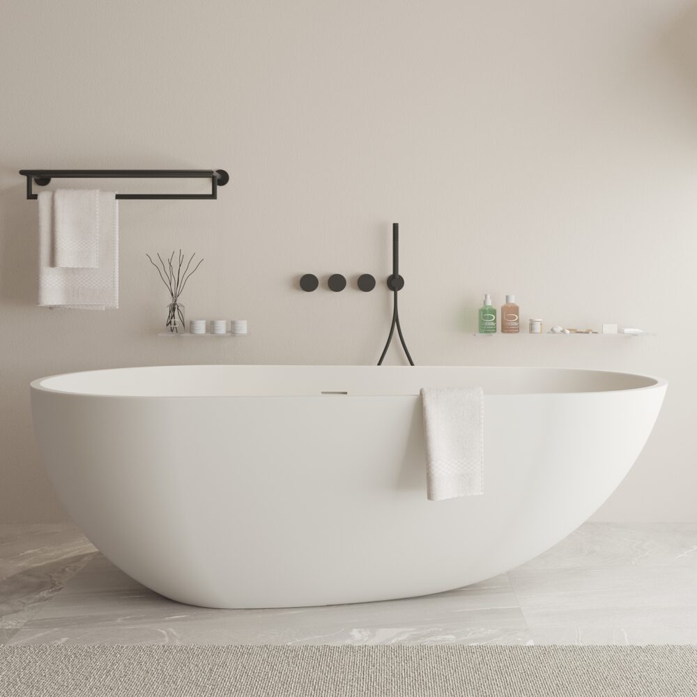Designer Oval Freestanding Bathtub by Ideavit