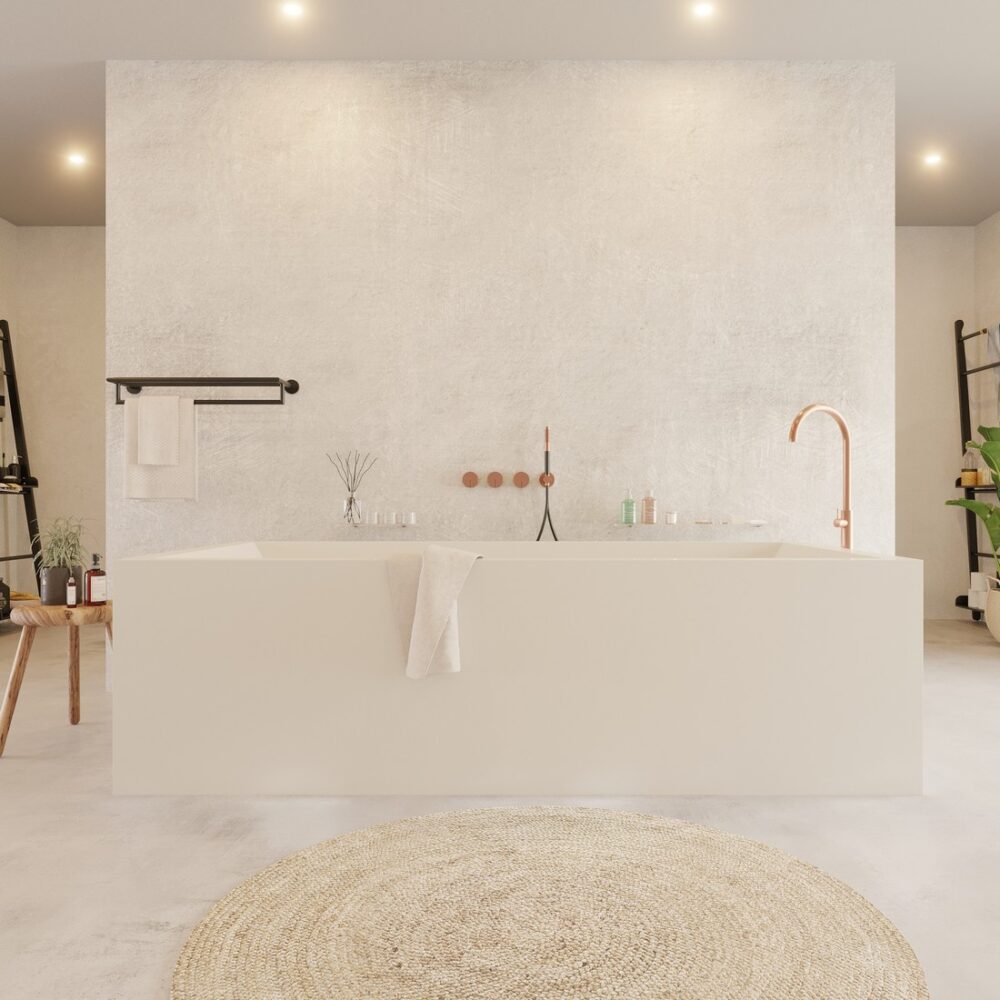 Luxury Rectangular Freestanding Bathtub by Ideavit