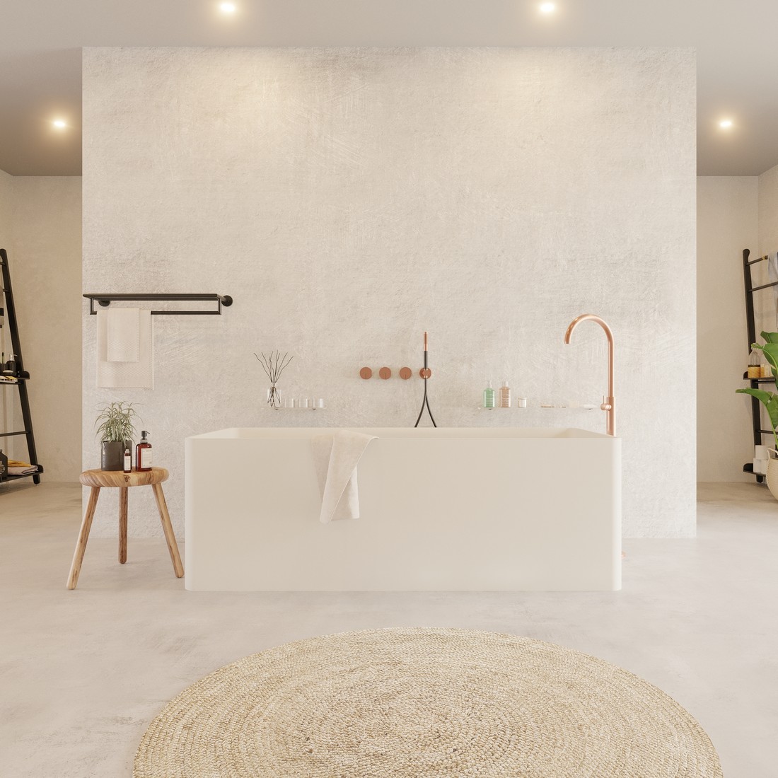 Premium Rectangular Freestanding Bathtub by Ideavit