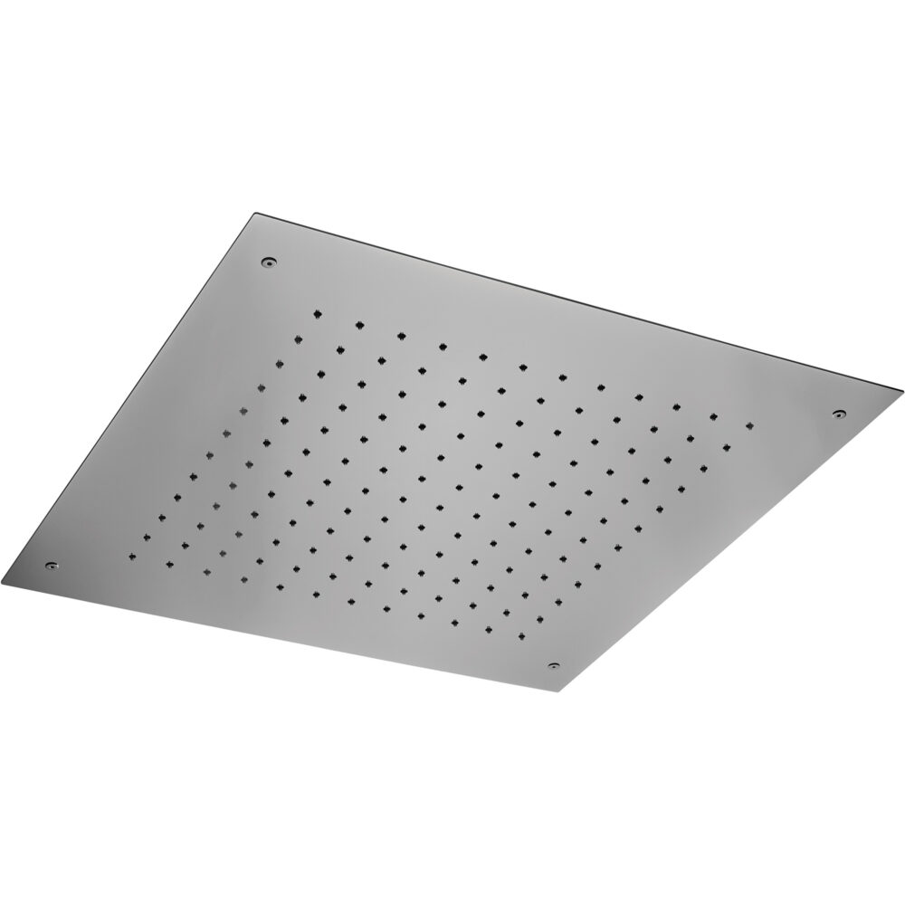 20" square ceiling surface mounted shower head by Rain Therapy