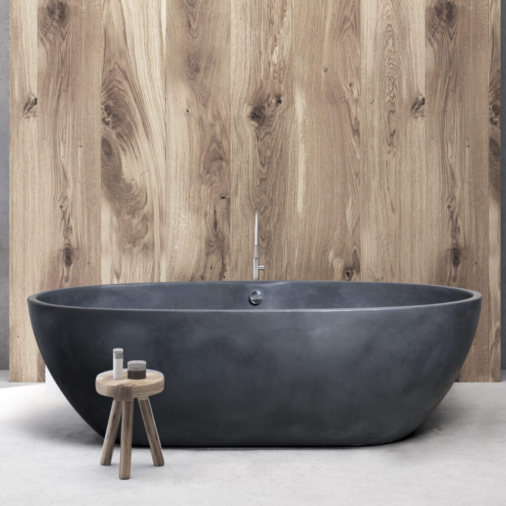Luxury Grey Freestanding Tub by Aquadesign
