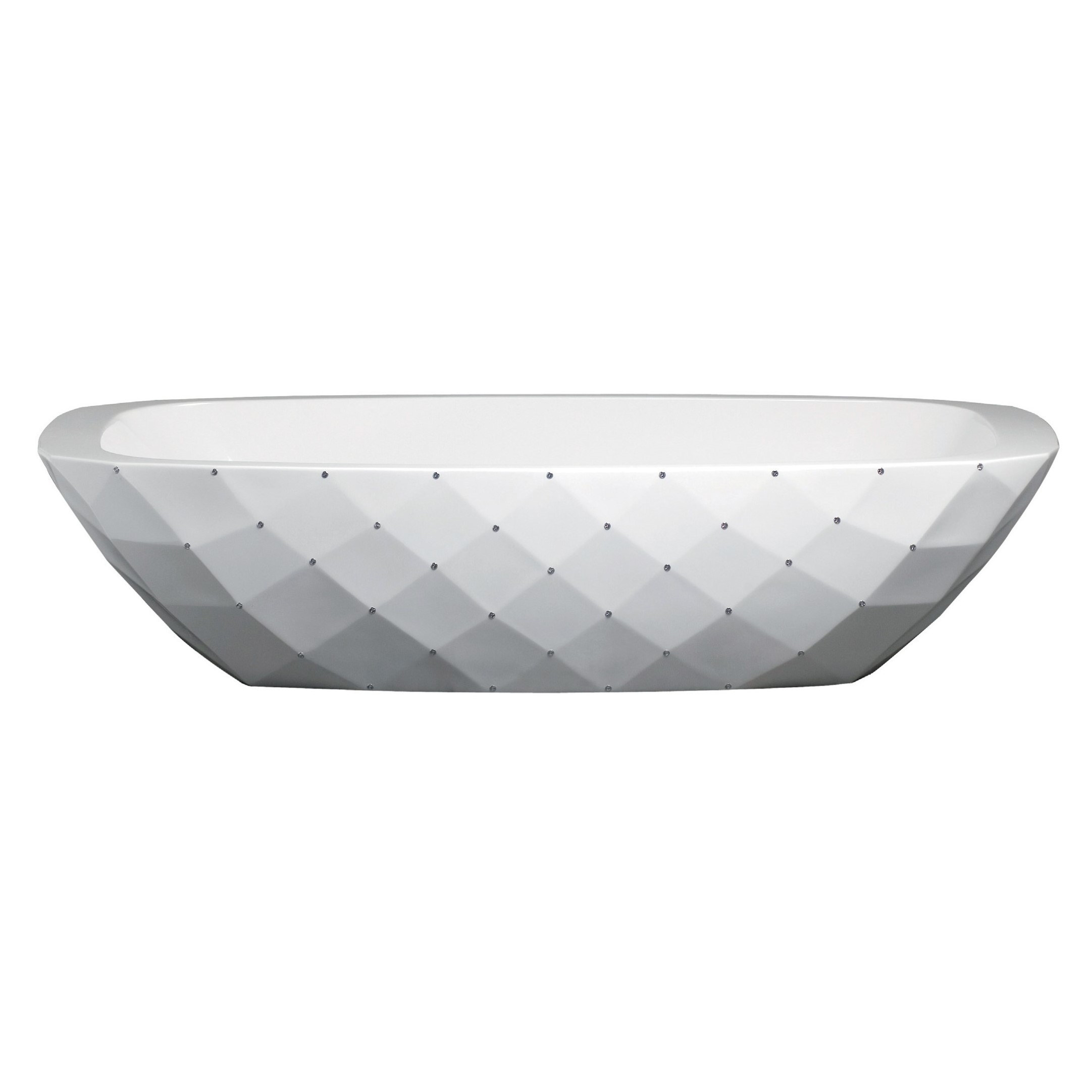 Diamond Glossy White Bathtub by Aquadesign