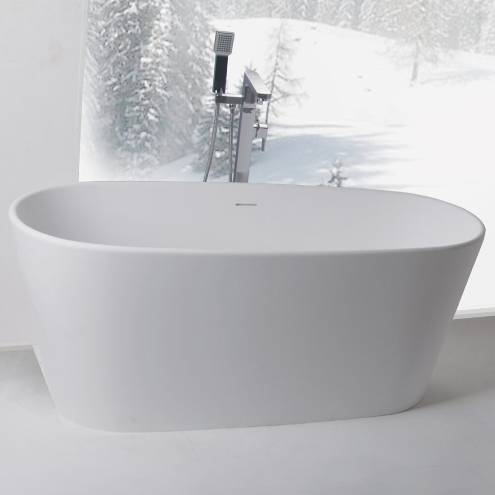 Rounded & Curved Freestanding Bathtub by Ideavit