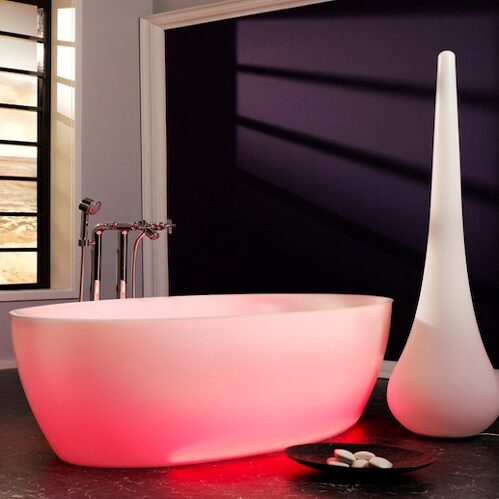 Bathtub With LED Light by Aquadesign