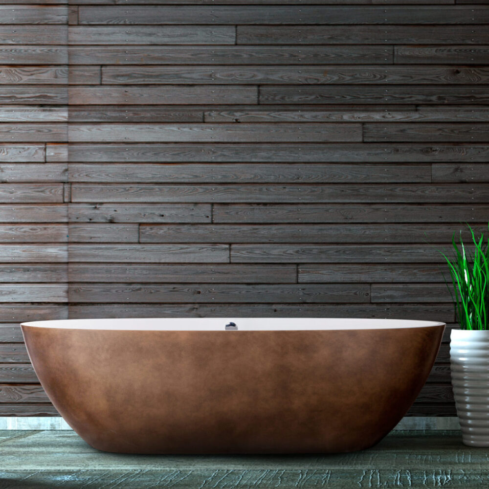 Luxury Bronze Freestanding Bathtub by Aquadesign