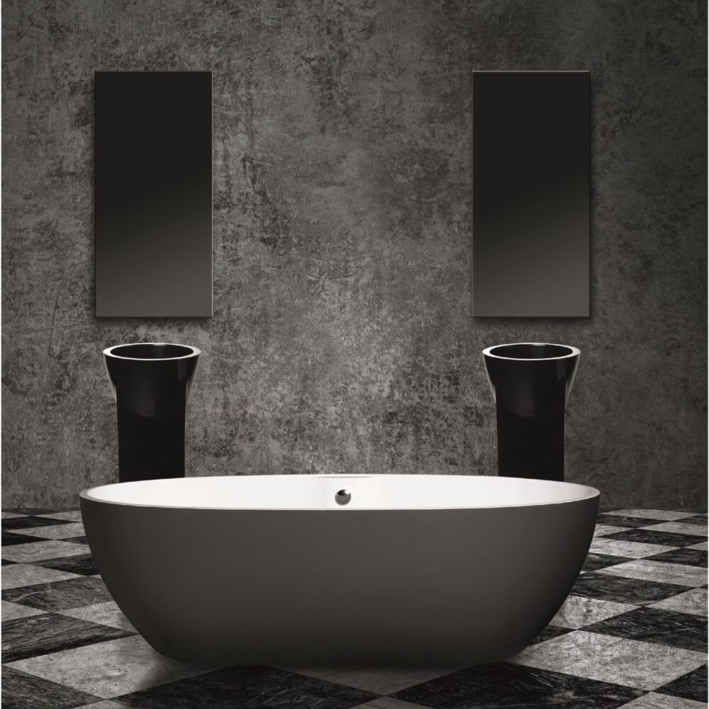 Premium Bicolor Freestanding Tub by Aquadesign