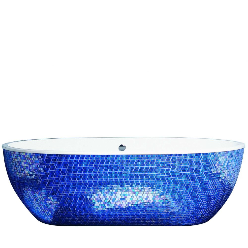 Luxury Mosaic Freestanding Bathtub by Aquadesign