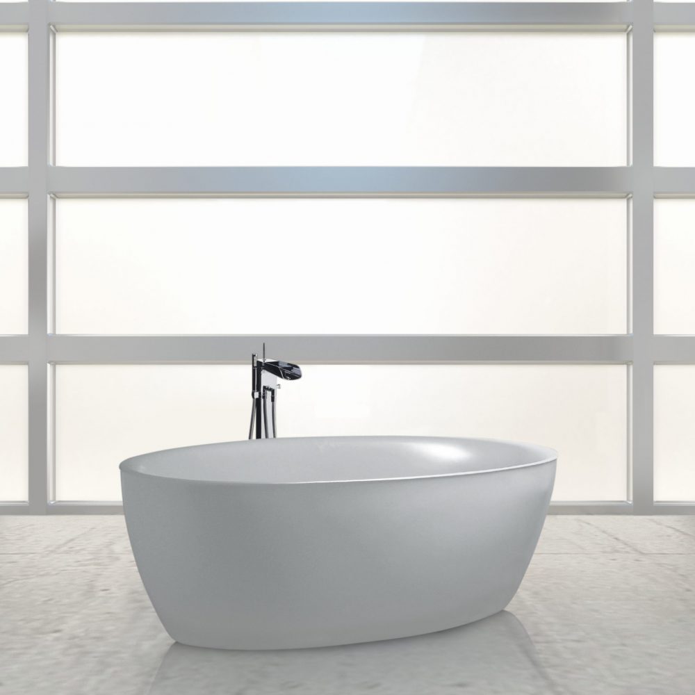 Contemporary White Freestanding Tub by Aquadesign