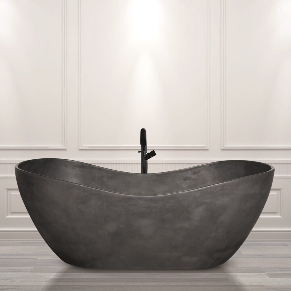 Luxury Curved Freestanding Bathtub by Aquadesign