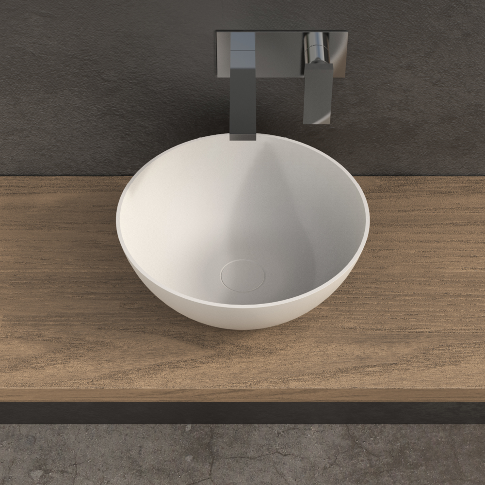 Luxury Round Freestanding Washbasin by Ideavit