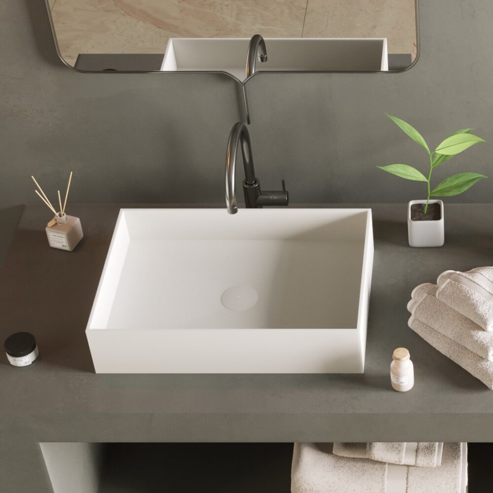 Luxury Rectangular Bathroom Sink by Ideavit