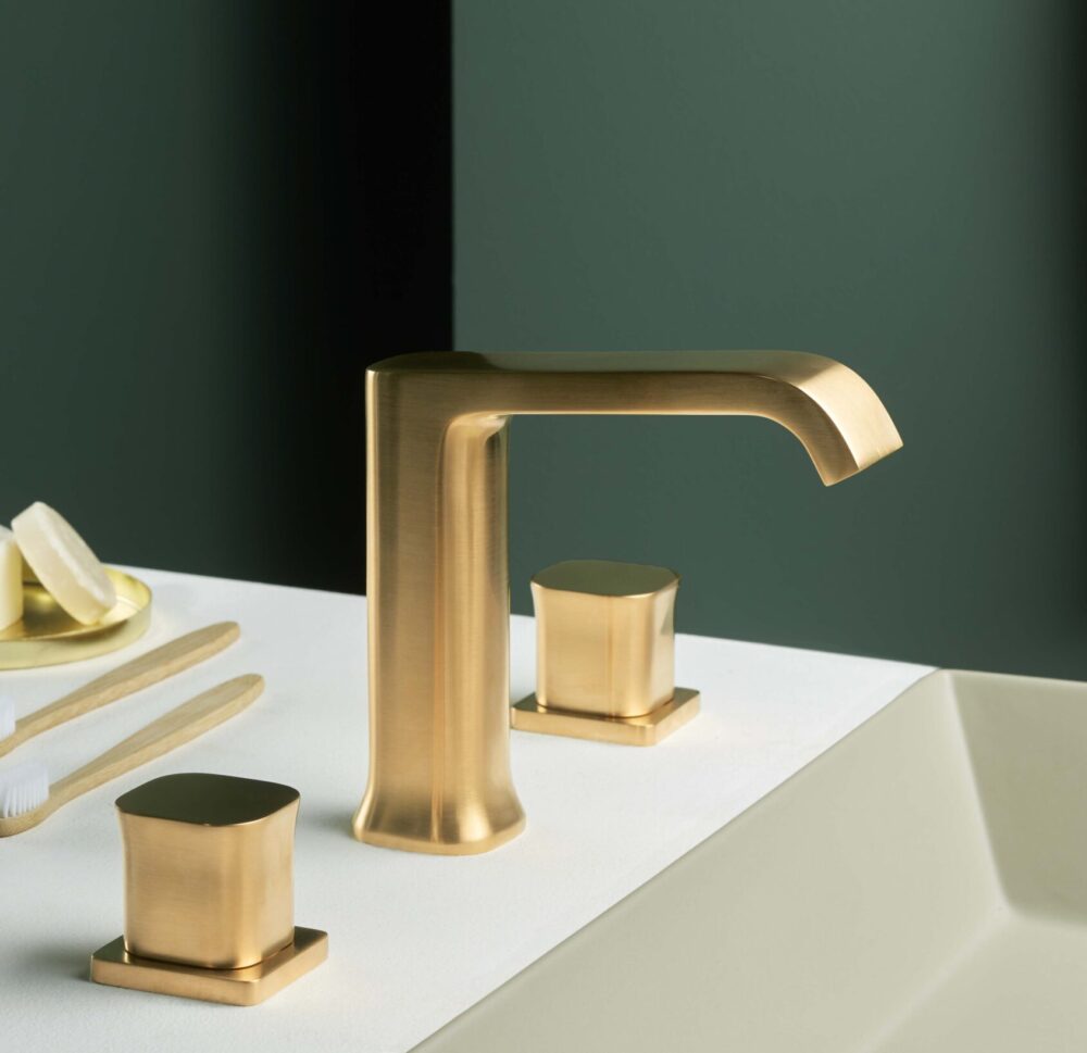 Luxury Brushed Gold Faucet by Ritmonio
