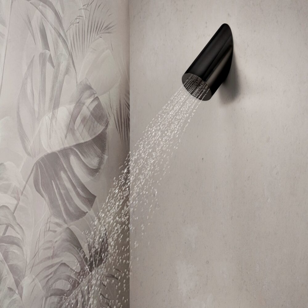 Wall & ceiling mounted shower head by Rain Therapy