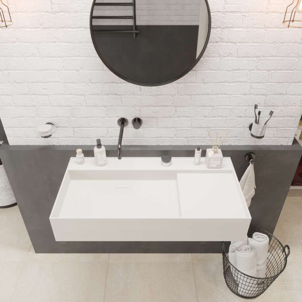 Luxury Wall-Hung Bathroom Vanity by Ideavit