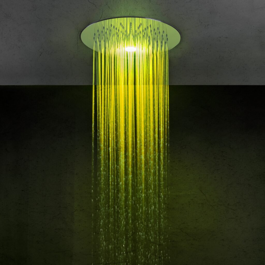 Chromotherapy LED Shower Head Round LED Lights PSCBath