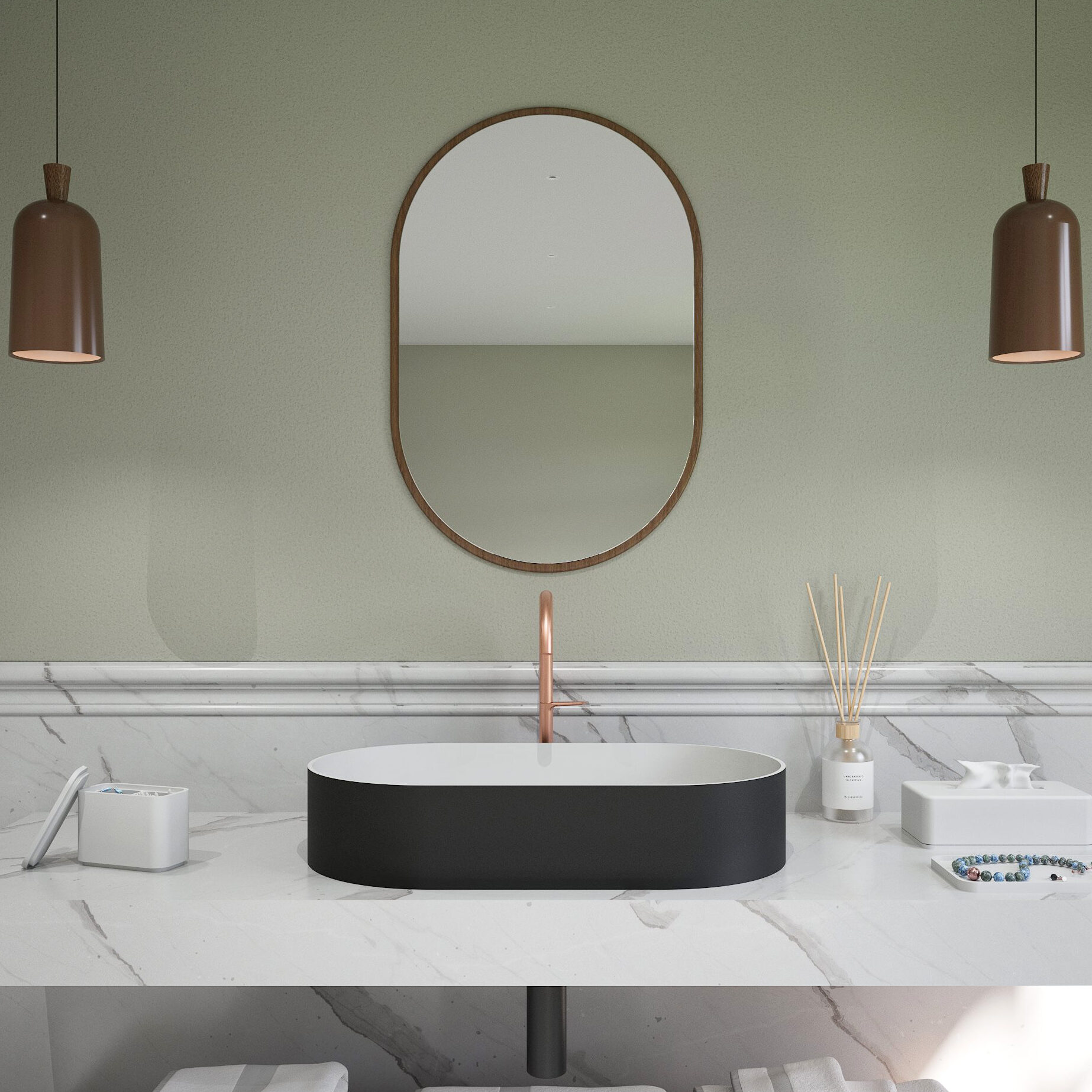 Thin 60 Freestanding washbasin by Ideavit