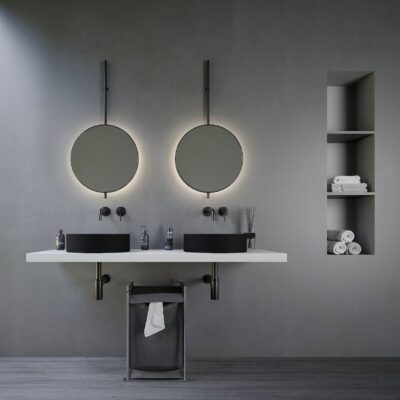 Luxury Bicolor Round Washbasin by Ideavit