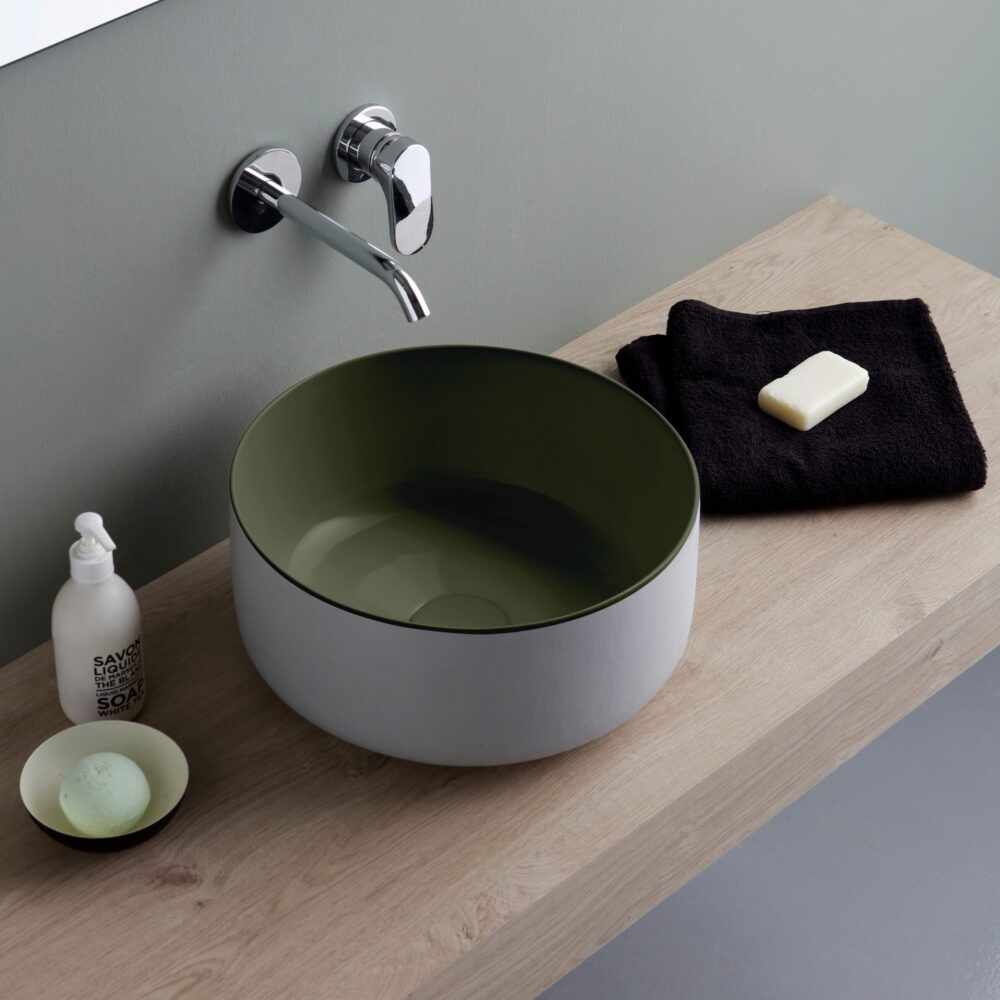Premium Round Ceramic Washbasin by Horganica