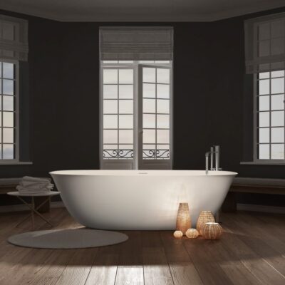 Premium Oval Freestanding Bathtub with Fine Egdes by AquaDesign