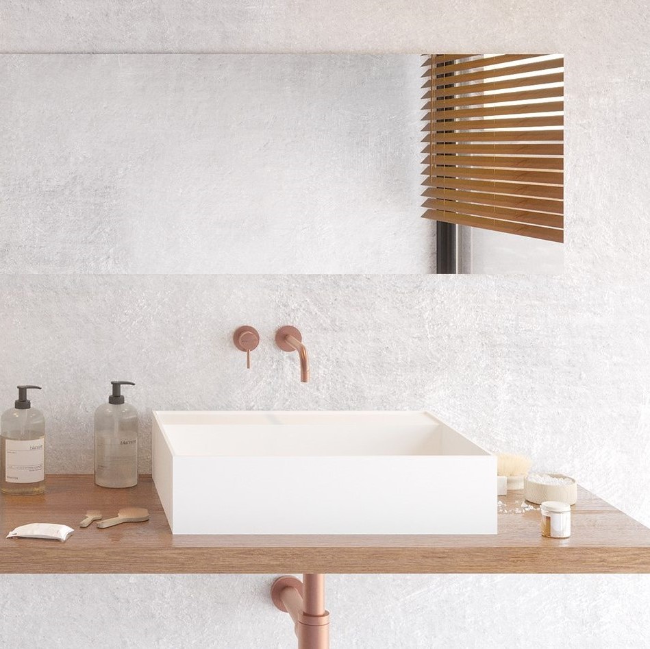 Premium White Rectangular Washbasin by Ideavit