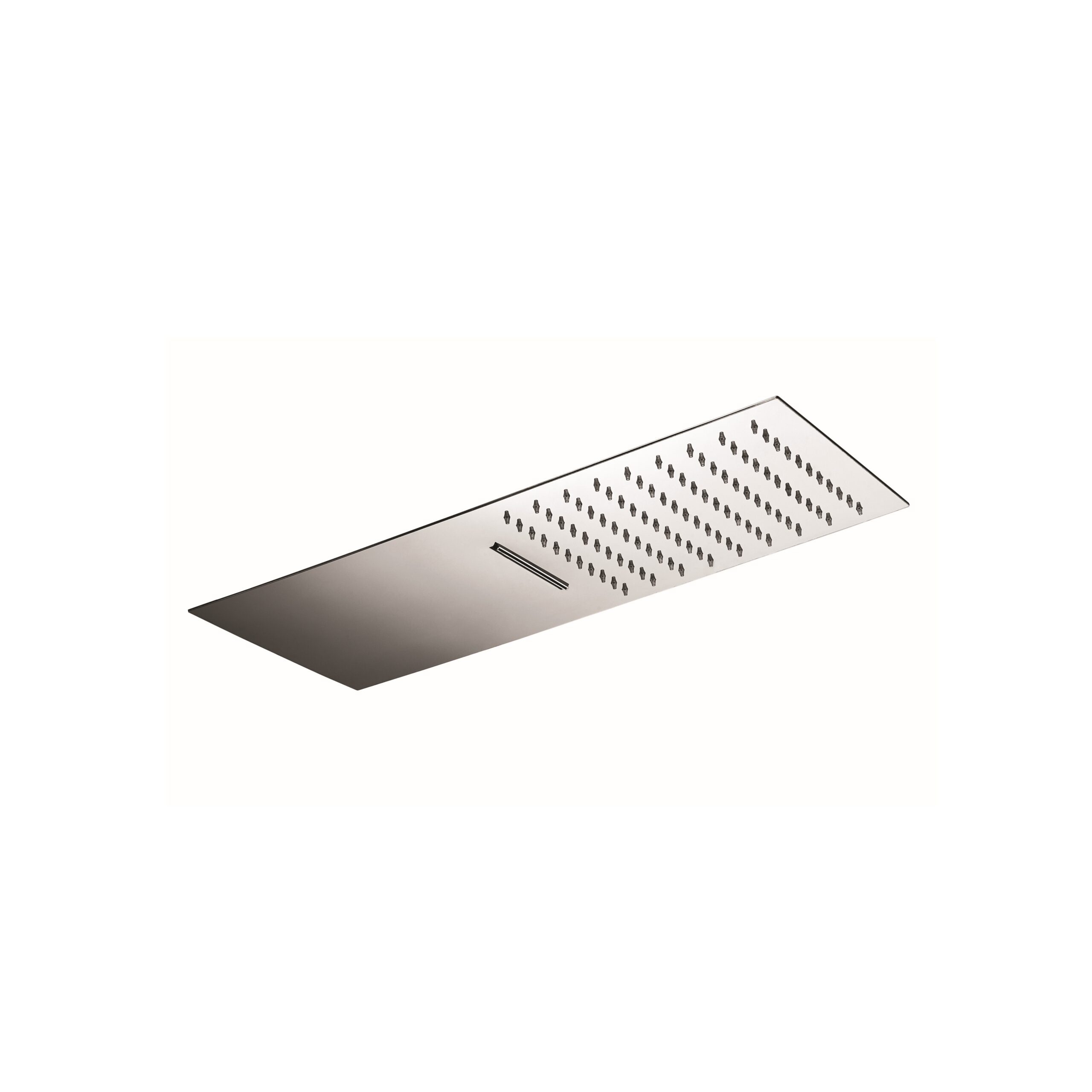 Evone Thin Rectangular Wall Mounted Rainfall Shower Head With Blade Waterfall by Rain Therapy