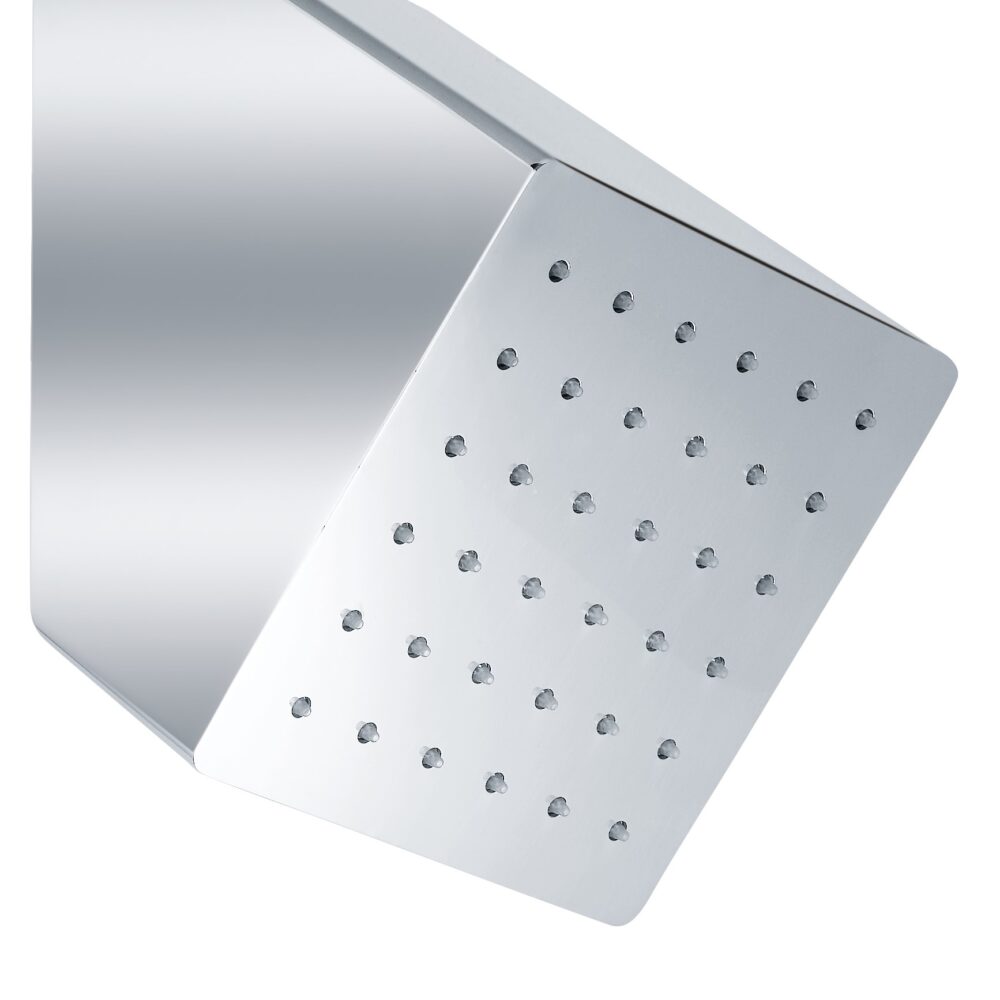 Reclined Wall Mounted Shower Head in Square Version by Rain Therapy